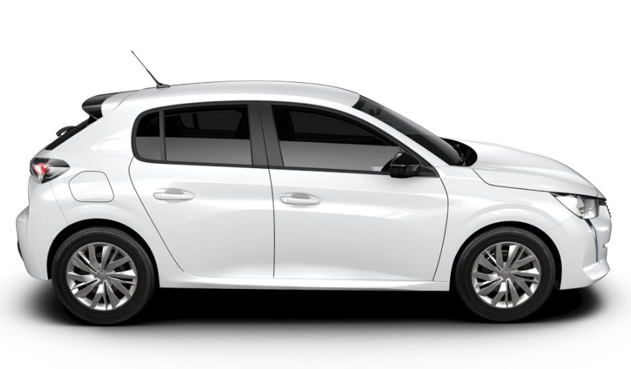 Volkswagen Polo side view Peugeot 208 side view